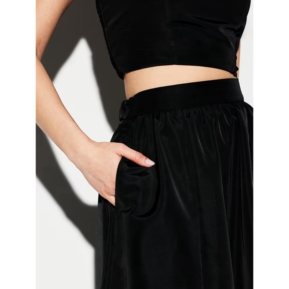 The Occasion Taffeta Cropped Tank Top & High Waisted Midi Skirt Set NWT - Picture 4 of 11